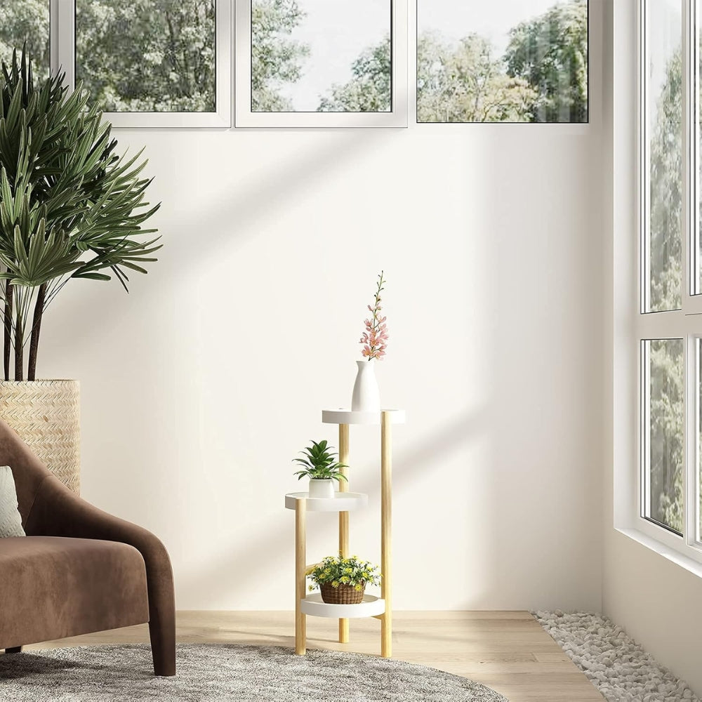 3 Tier Corner Plant Stand Tall Indoor Plant Holders Plant Display Rack for Home Garden