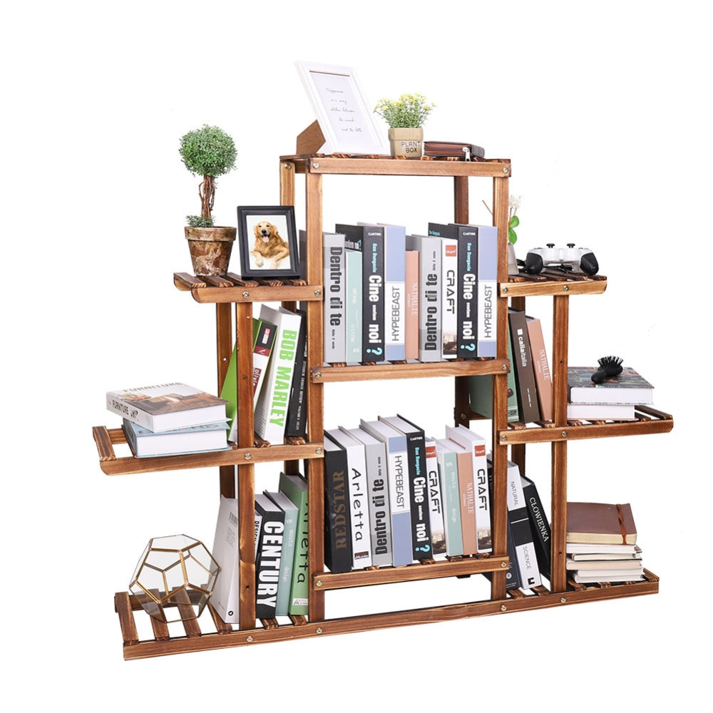 9 Tiered Plant Stand Wooden Plant Shelf Indoor Plant Holder Flower Stand