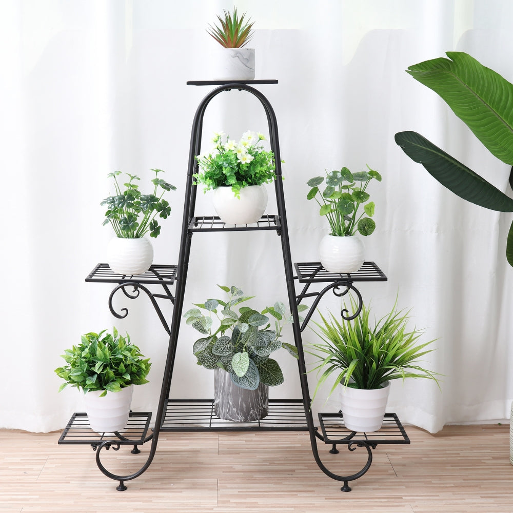 Metal Plant Stand Indoor Outdoor Flower Pot Display Rack Garden Shelf Stand Holder_5