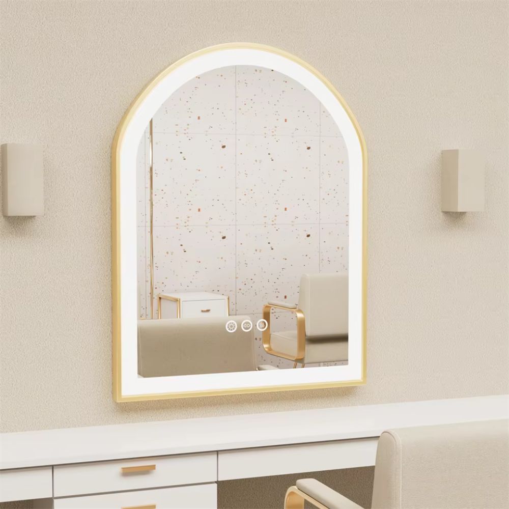 Arch Framed LED Bathroom Mirror with Demister