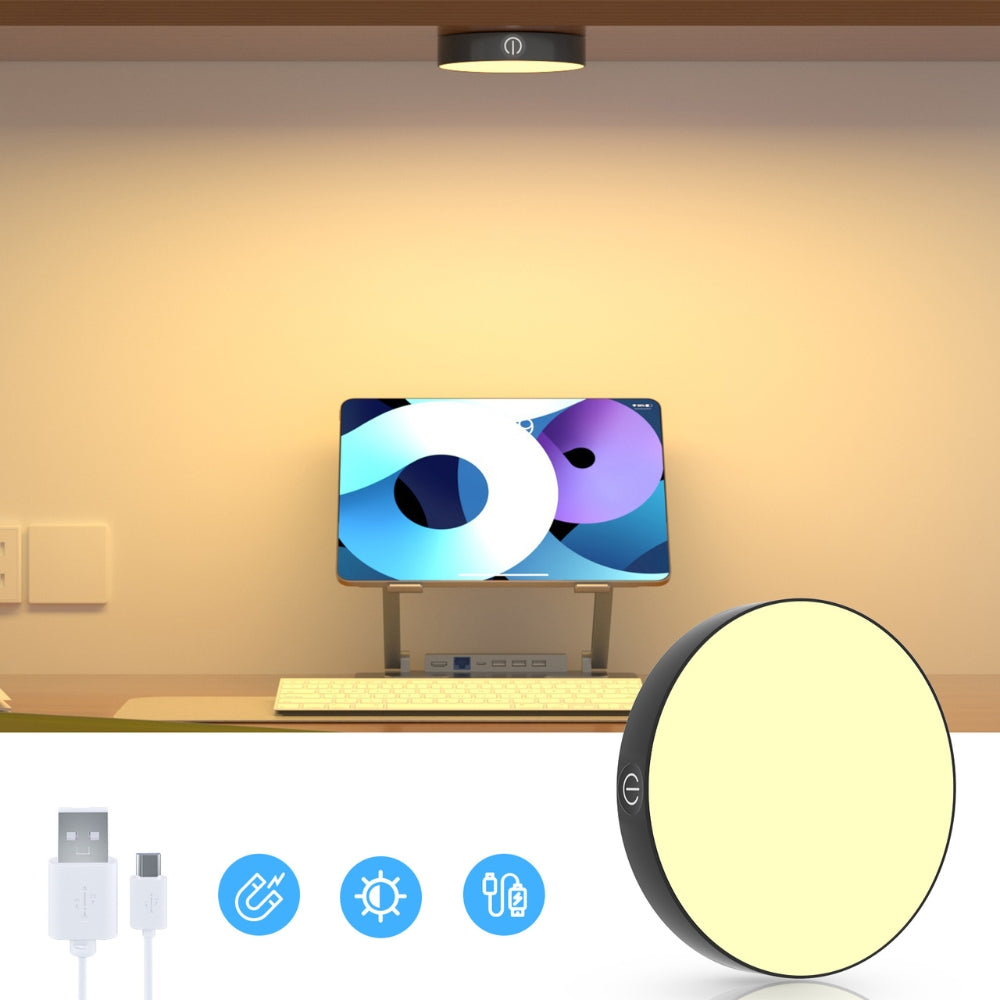 Night Light Rechargeable Dimmable Touch Light LED Lights for Cabinet Wardrobe Kitchen Bedroom