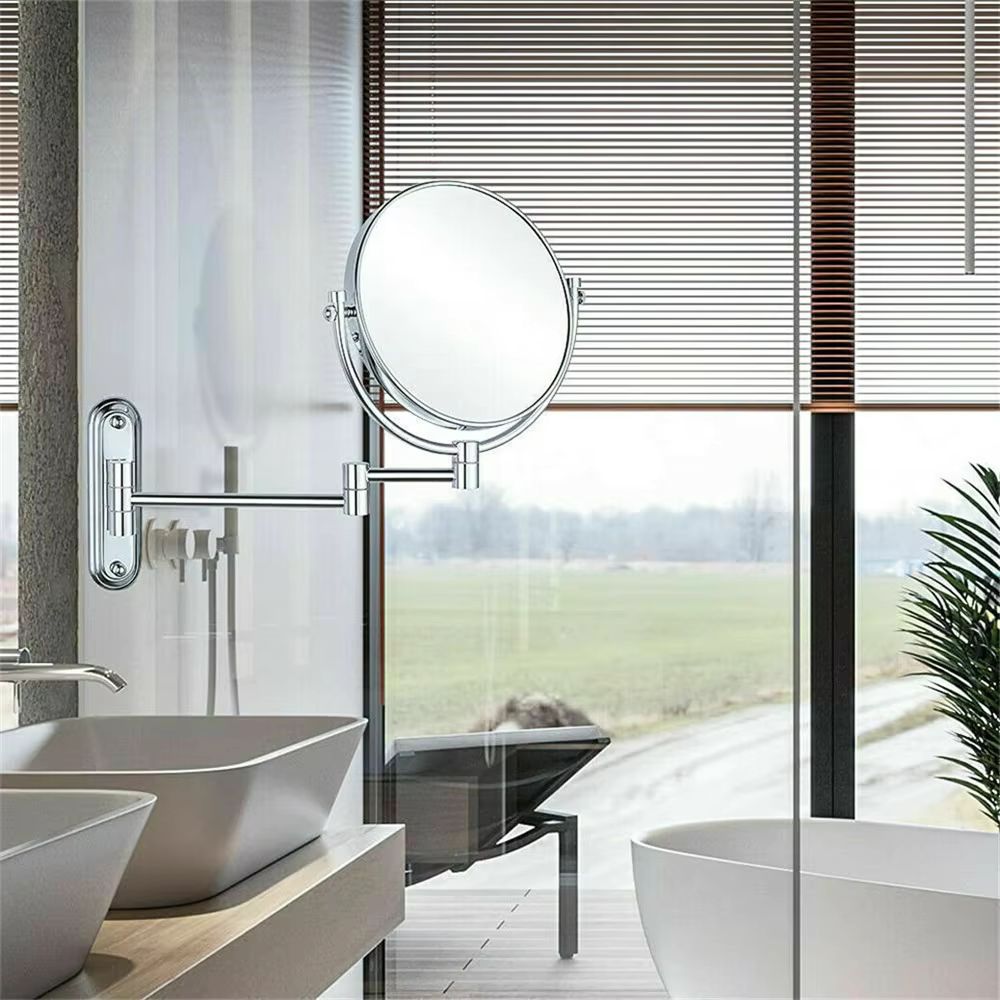 Double-Sided 5X/10X Magnifying Bathroom Mirror
