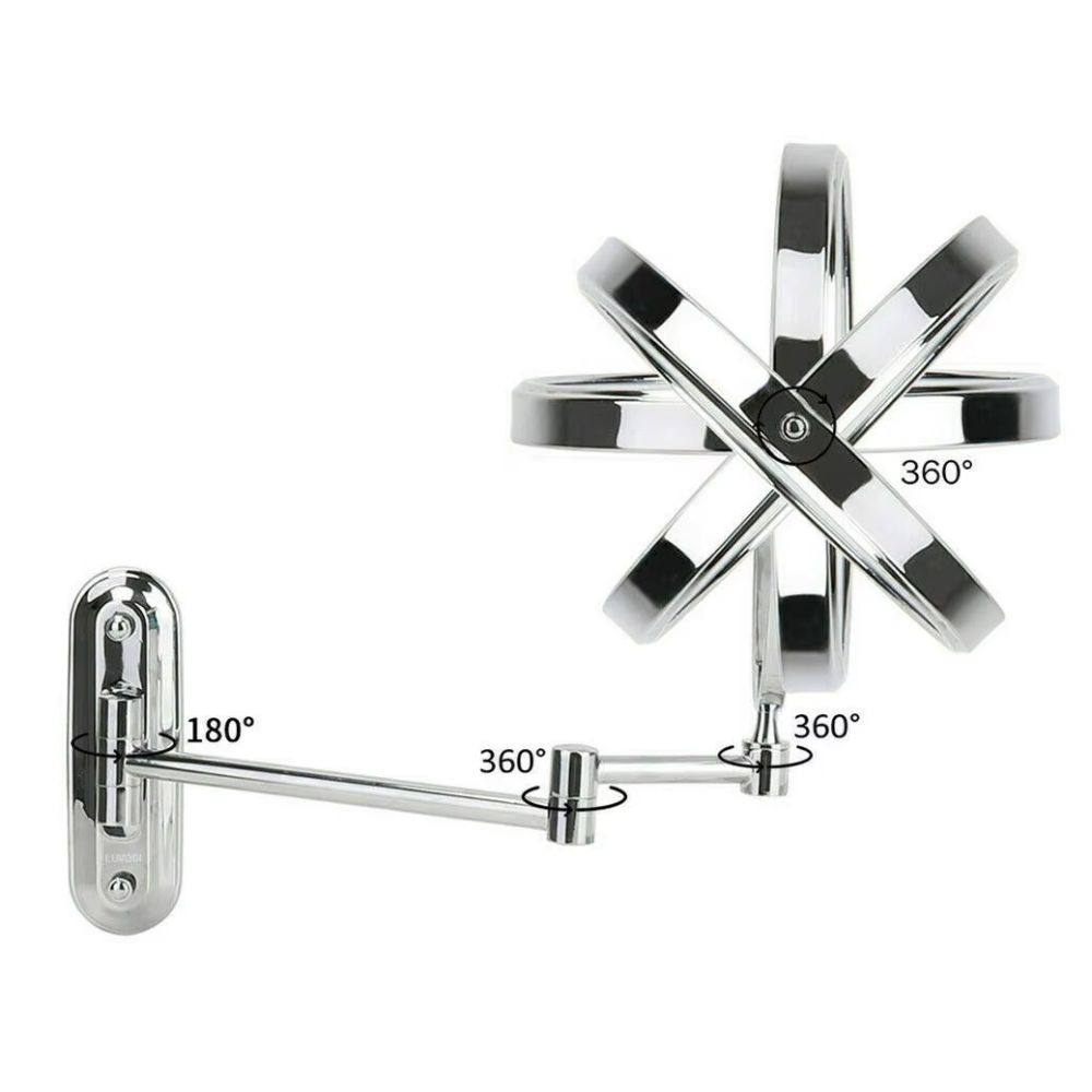 Double-Sided 5X/10X Magnifying Bathroom Mirror