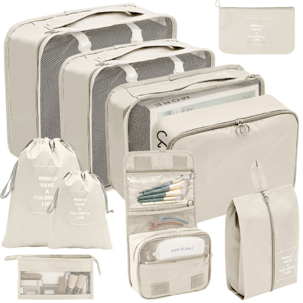 10 Piece Suitcase Organizer Waterproof Packing Cubes Multifunctional Travel Packing Cubes