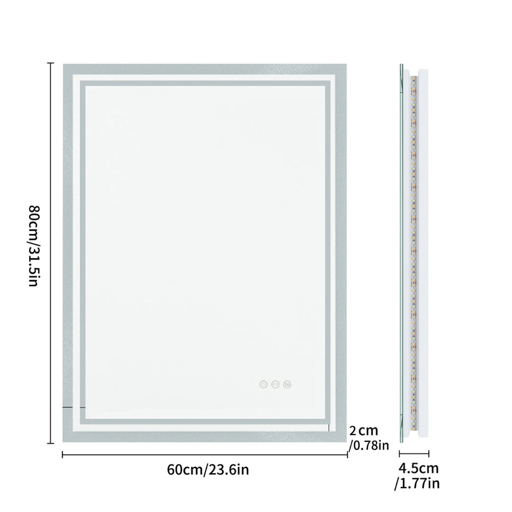 28x36 Backlit Bathroom Mirror