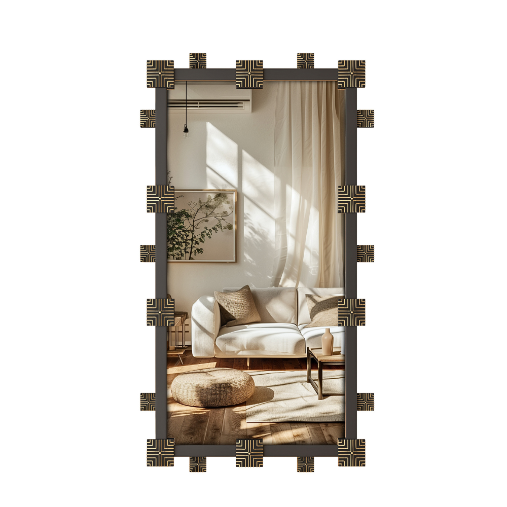 Vintage Industrial Metal Decorative Vanity Wall Mirror