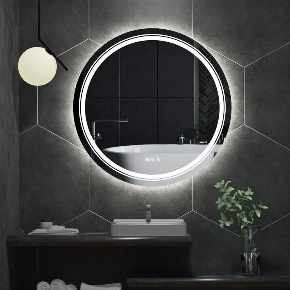 Waterproof Round Design Smart LED Bathroom Mirror