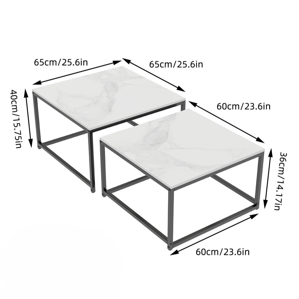Modern Nesting Coffee Table Set
