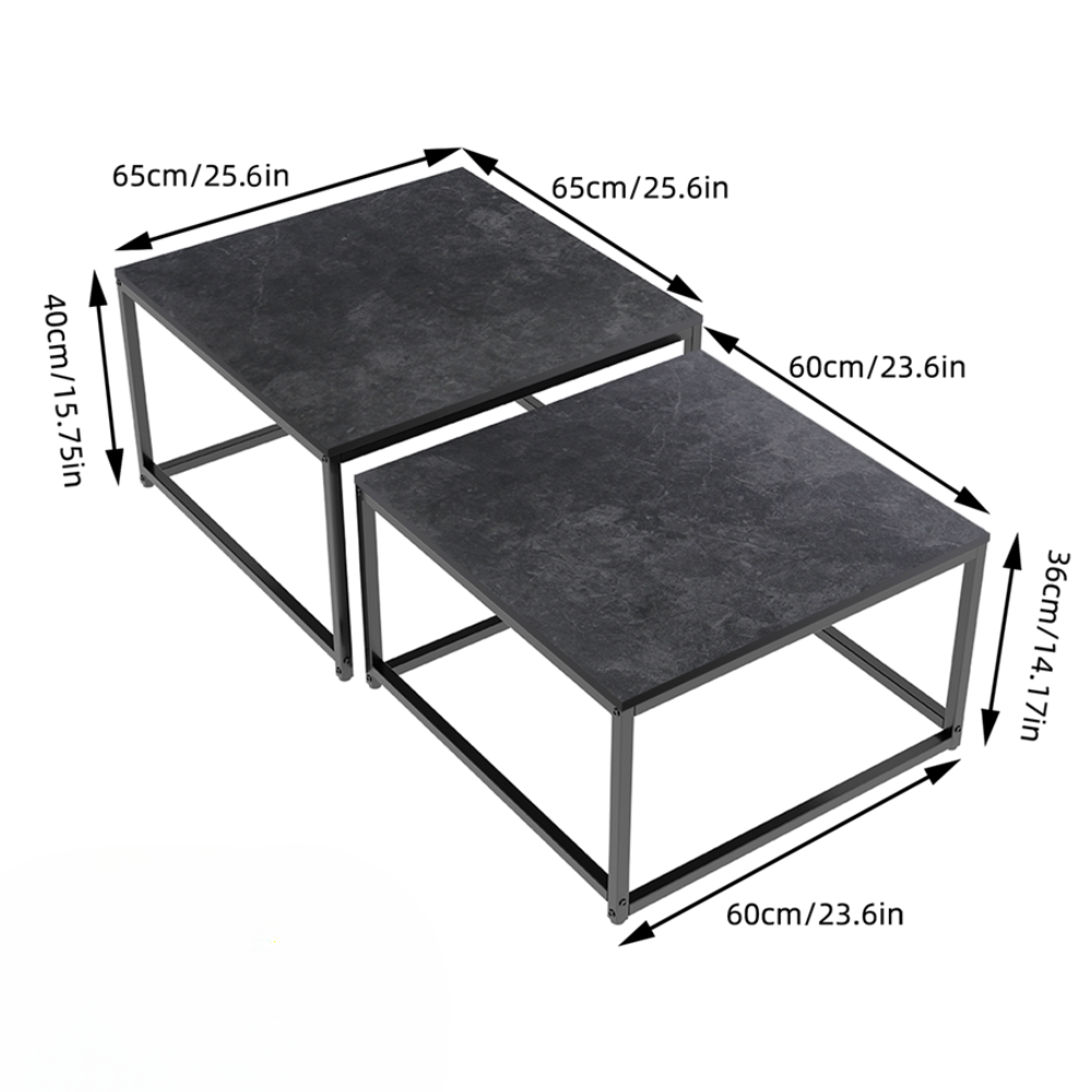 Modern Nesting Coffee Table Set