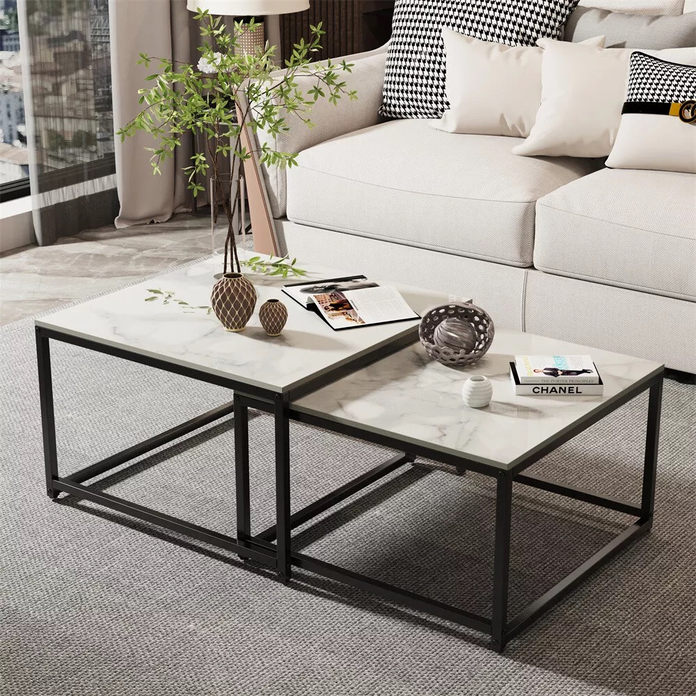 Modern Nesting Coffee Table Set