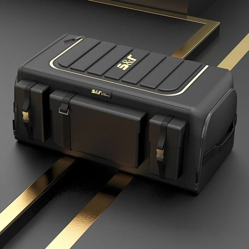 Car Trunk Storage Organizer With Lid Universal Car Trunk Storage Box
