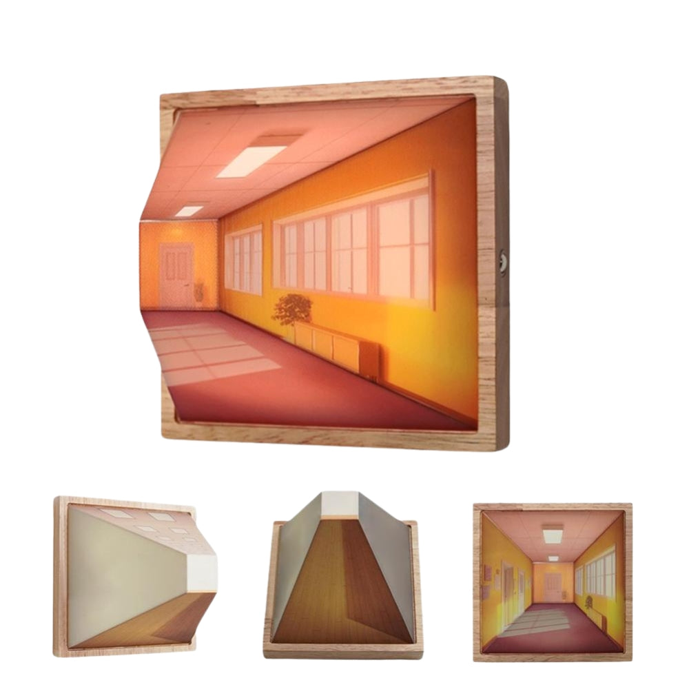 Modern LED Wall Lamp For Bedroom Living Hall Room 3D Wall Lamp
