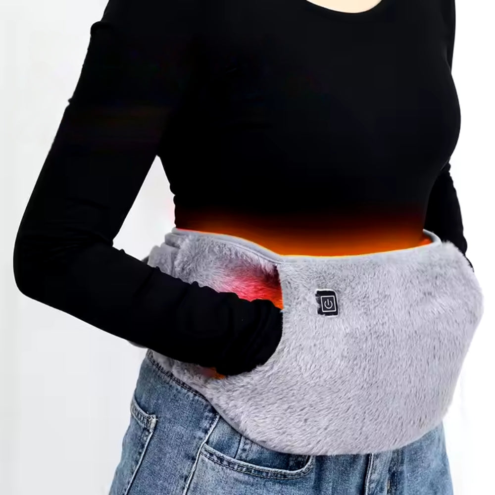 Graphene Heated Warmer Belt Waist Warming Pad USB Recharging Abdominal Warmer