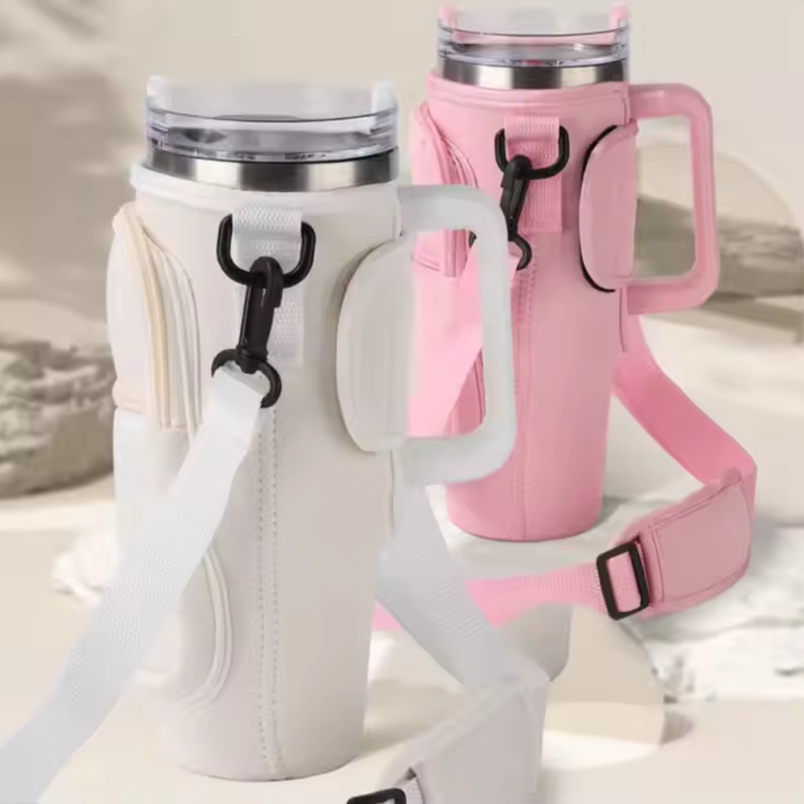 Water Bottle Holder Adjustable Shoulder Strap Water Bottle Bag
