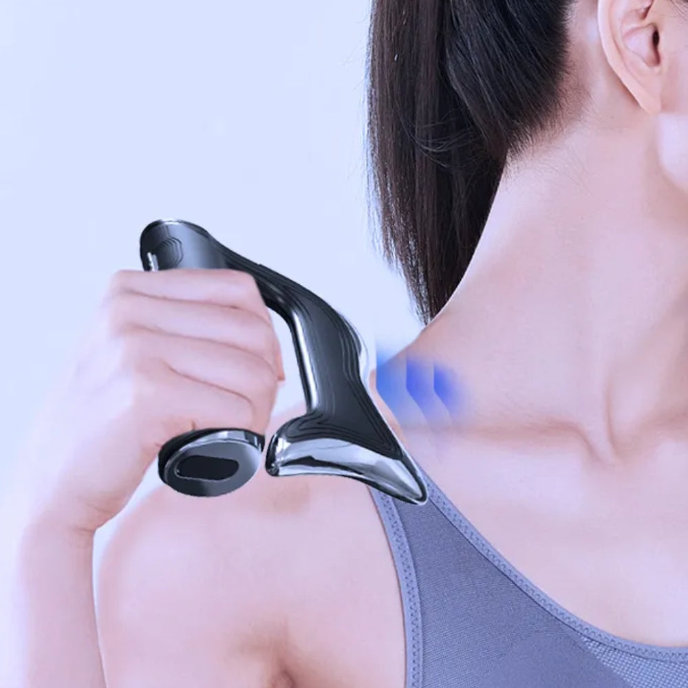Electric Fascial Massager Microcurrent Vibration Muscle Relief Relaxation