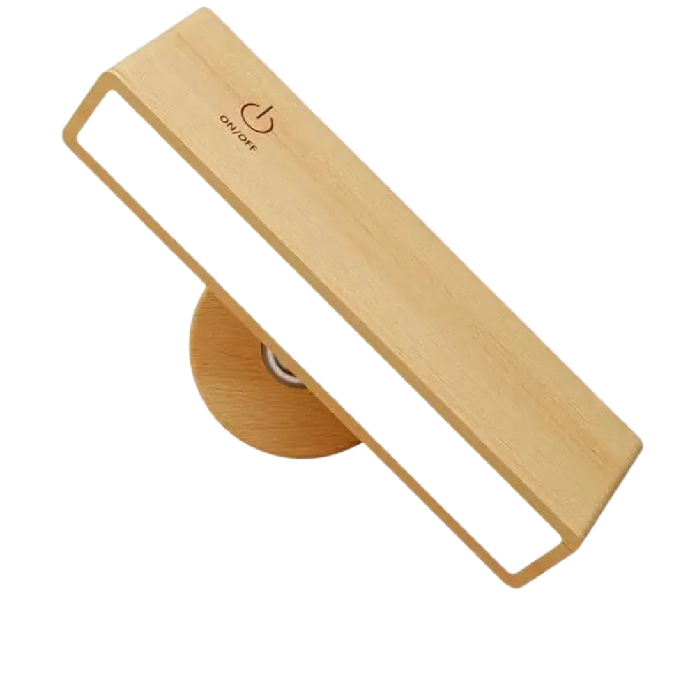 Nordic Wood Wall Lamp With 360 Rotate Dimmable Wall Sconce