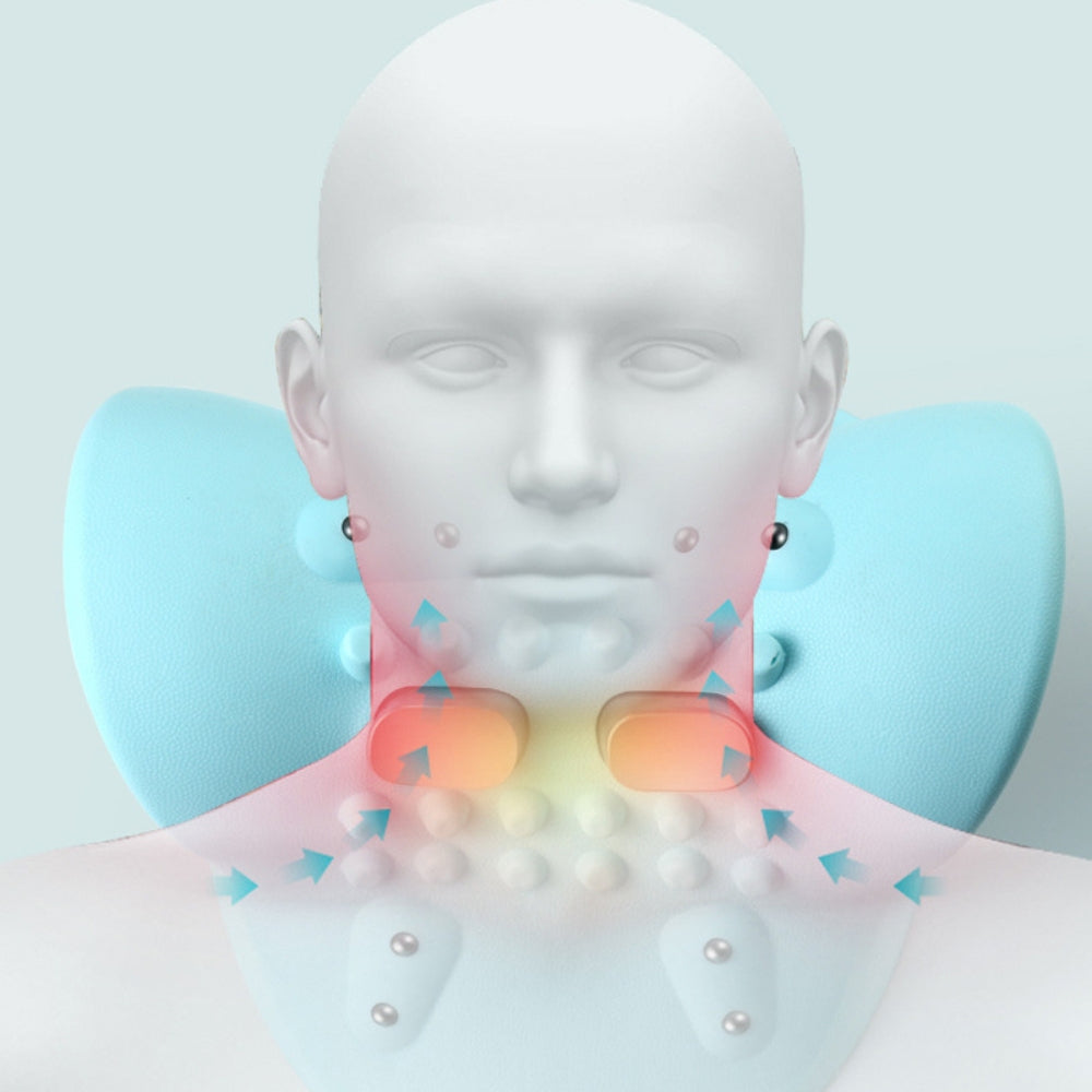 Cervical Massager Portable Neck and Head Acupoint Massage Pillow