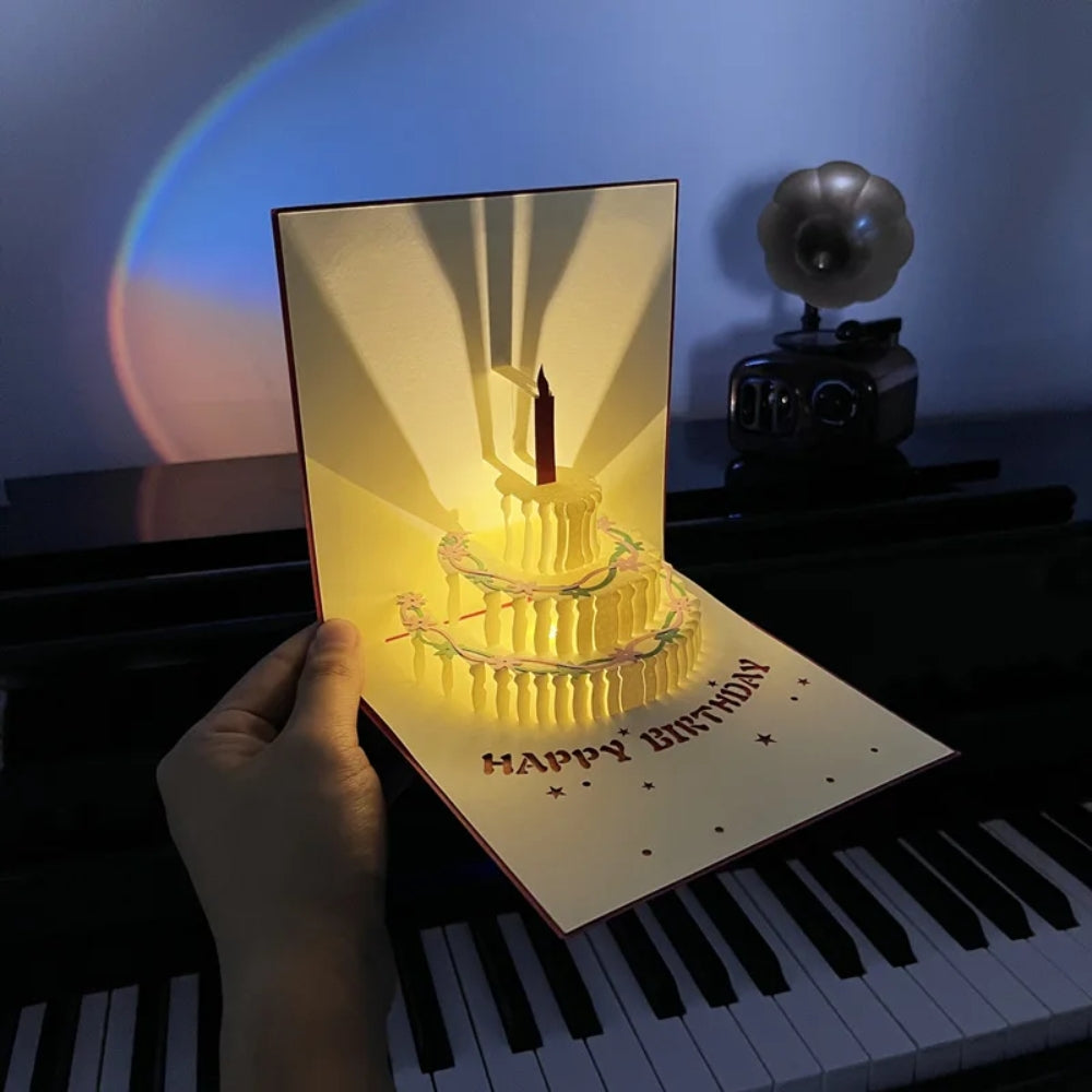 3D Light Music Birthday Card Creative Greeting Card_4