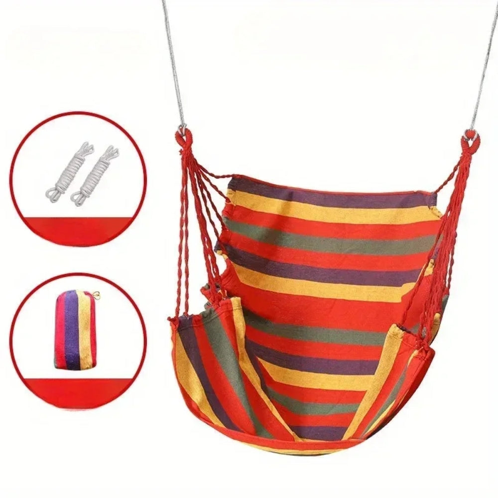 Outdoor Hammock Chair Canvas Swing Chair No Pillow Or Cushion Hammock