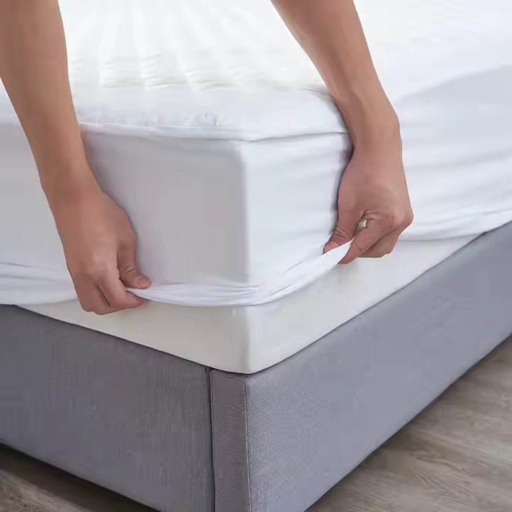 Luxury Fitted Quilted Cotton Cover Mattress Protector Topper