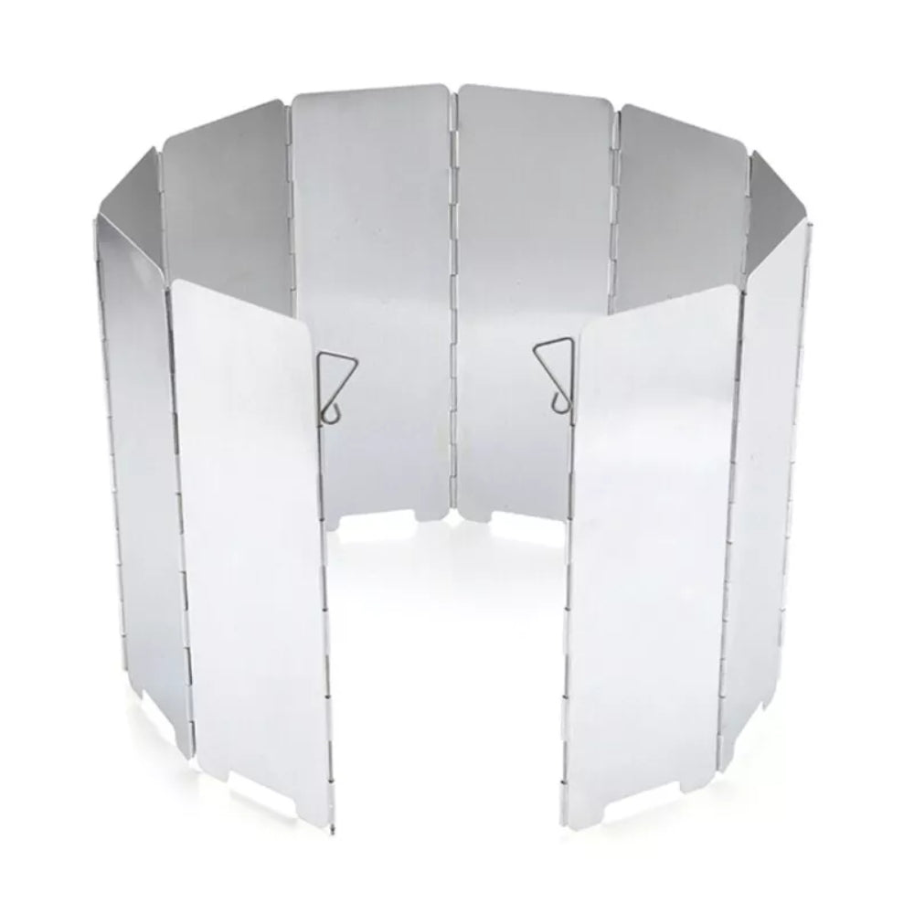 Camping Stove Windscreen 10 Plates Folding Outdoor Stove Windscreen