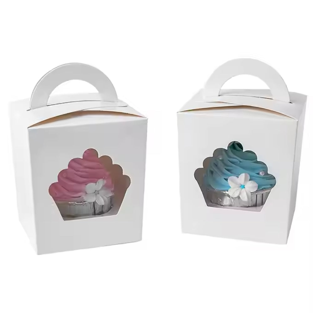 White Cardboard Cupcake Box 25pcs