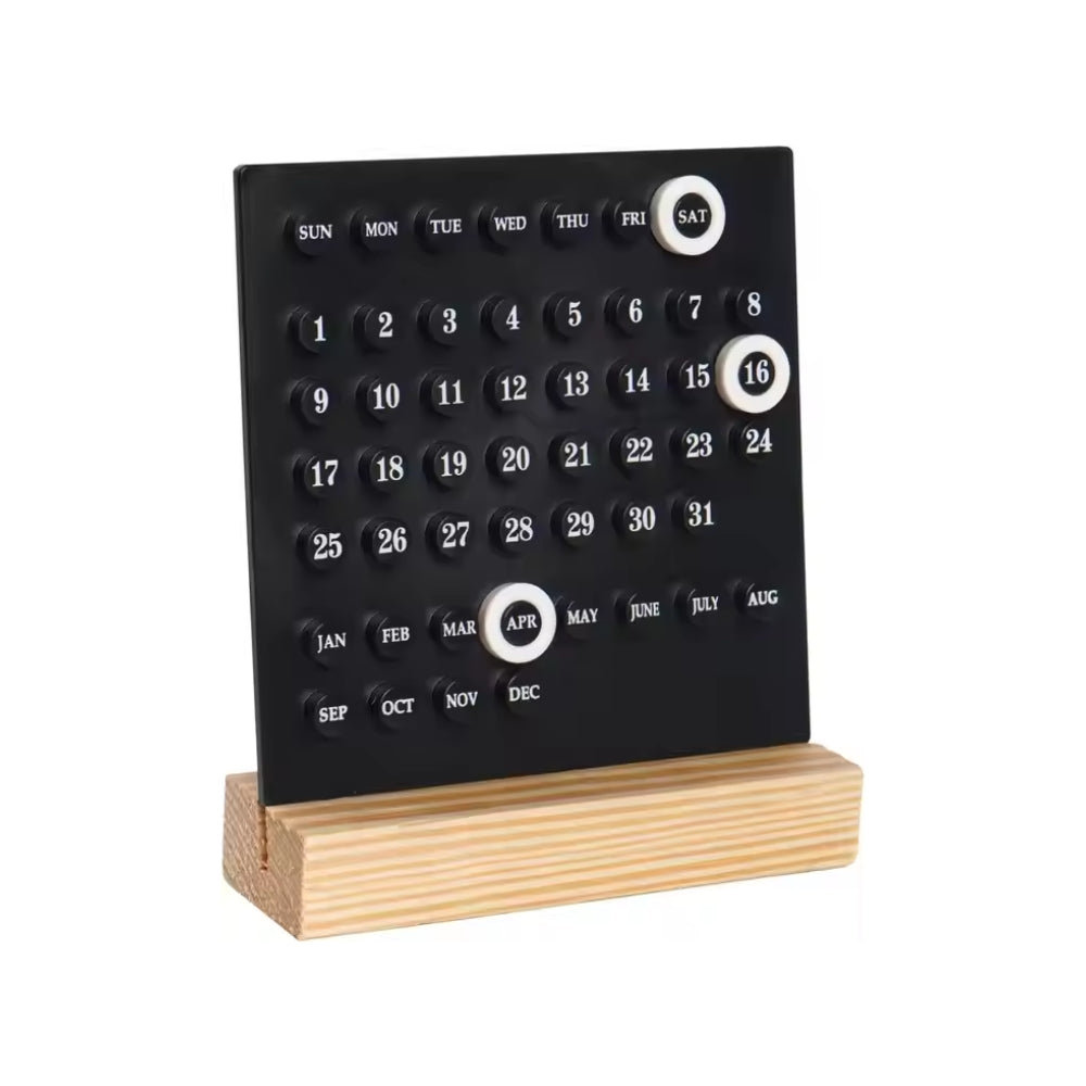 Handmade DIY Calendar with Acrylic Wooden Base
