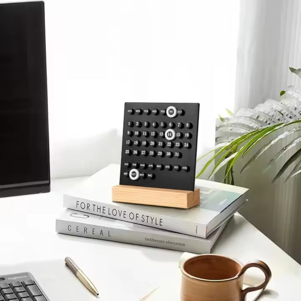 Handmade DIY Calendar with Acrylic Wooden Base