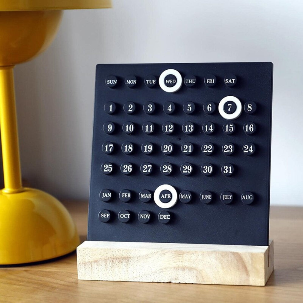 Handmade DIY Calendar with Acrylic Wooden Base