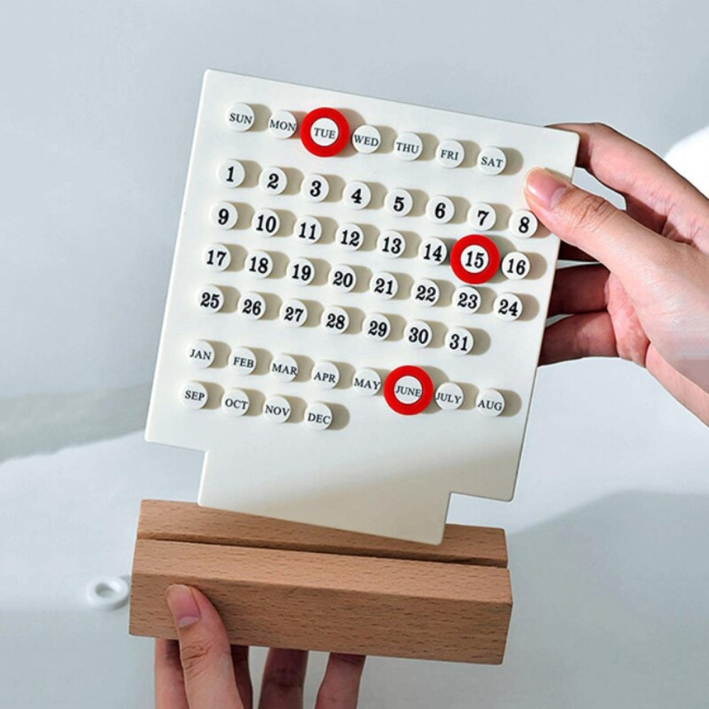 Handmade DIY Calendar with Acrylic Wooden Base