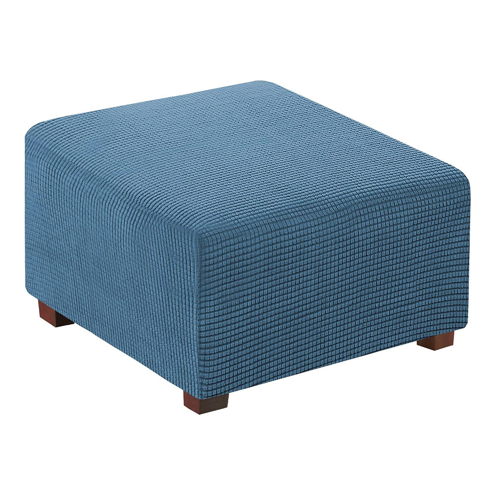 COMFEYA Square Ottoman Cover Premium Furniture Protector with Elastic Bottom