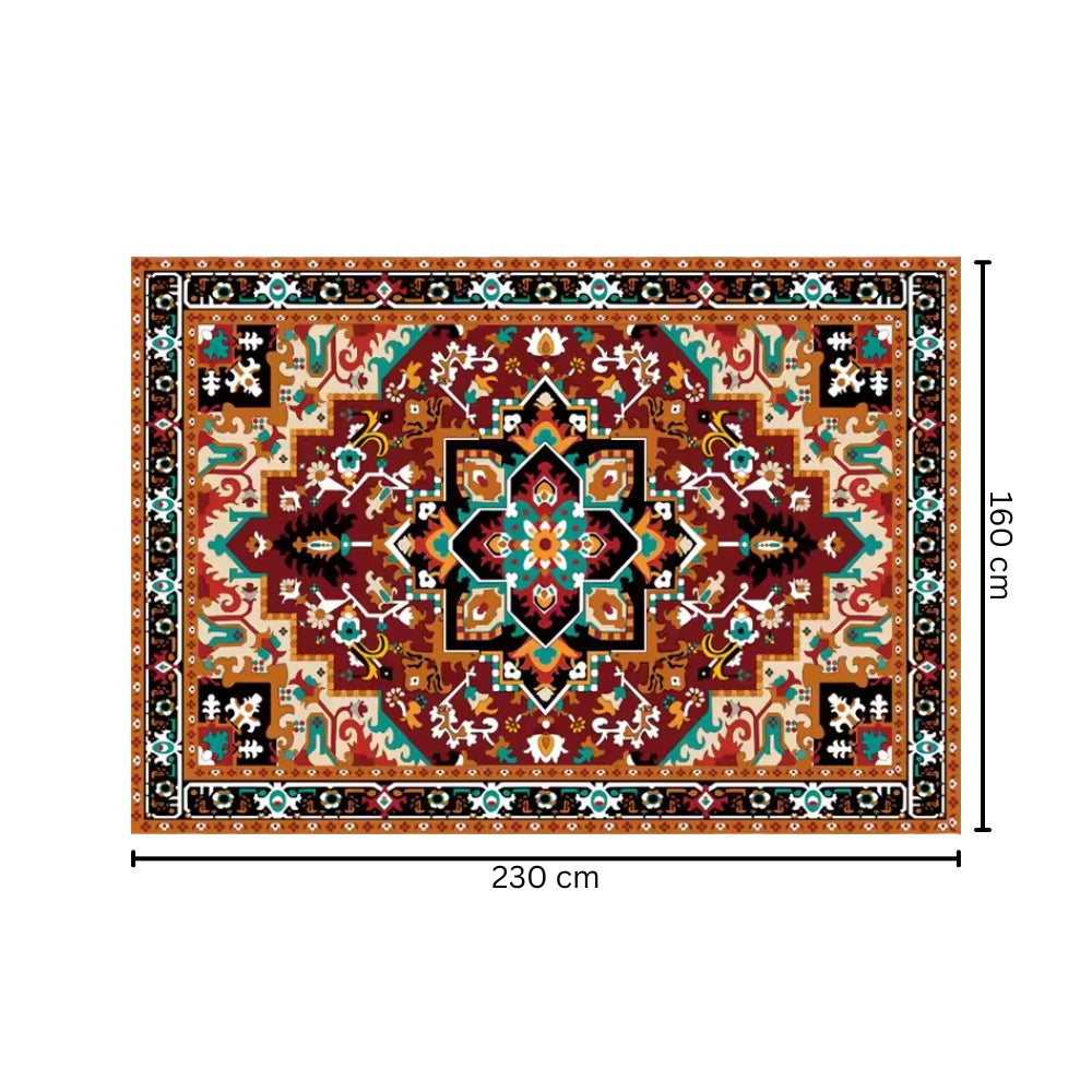 Washable Flannel Area Rugs Large Non-Slip Carpet