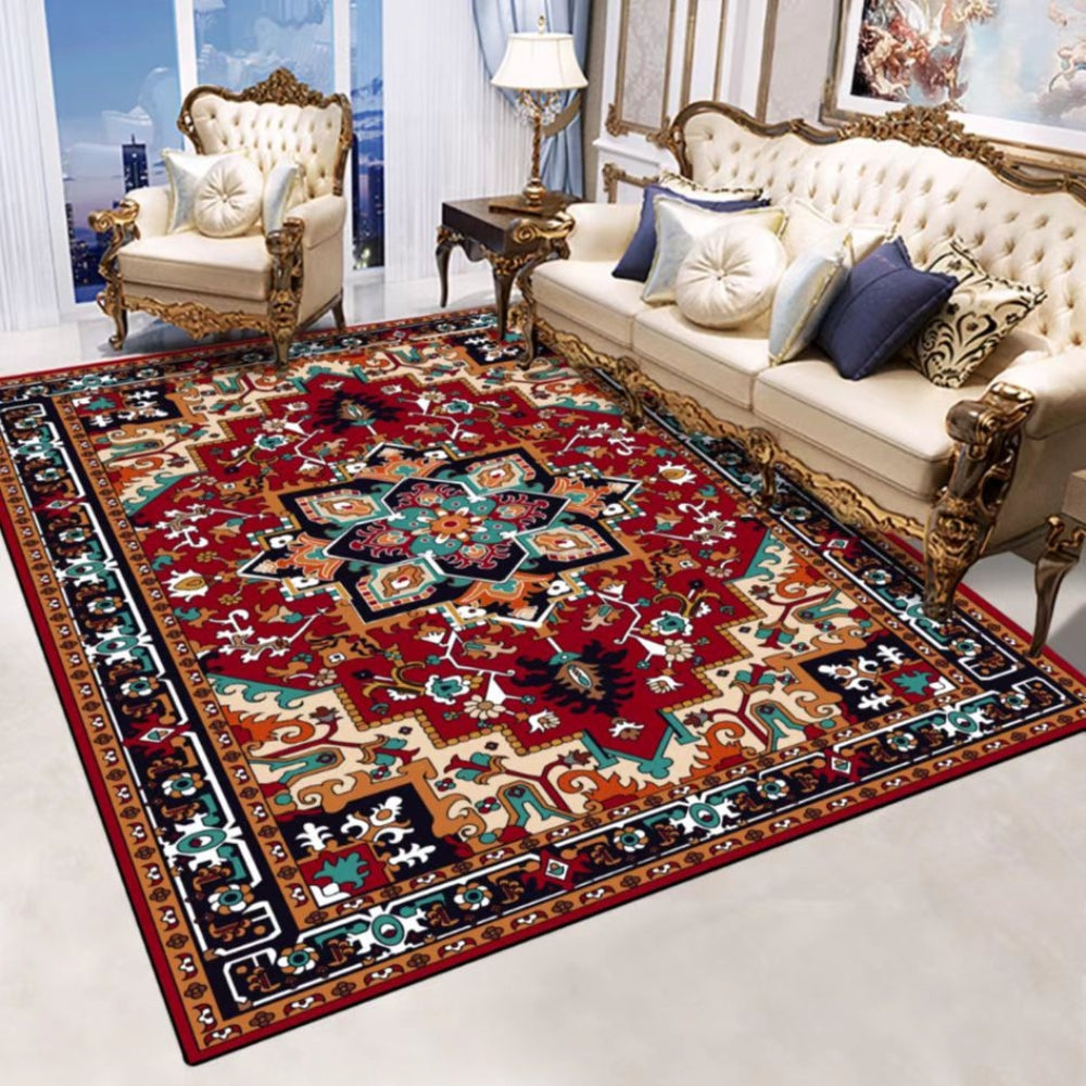 Washable Flannel Area Rugs Large Non-Slip Carpet