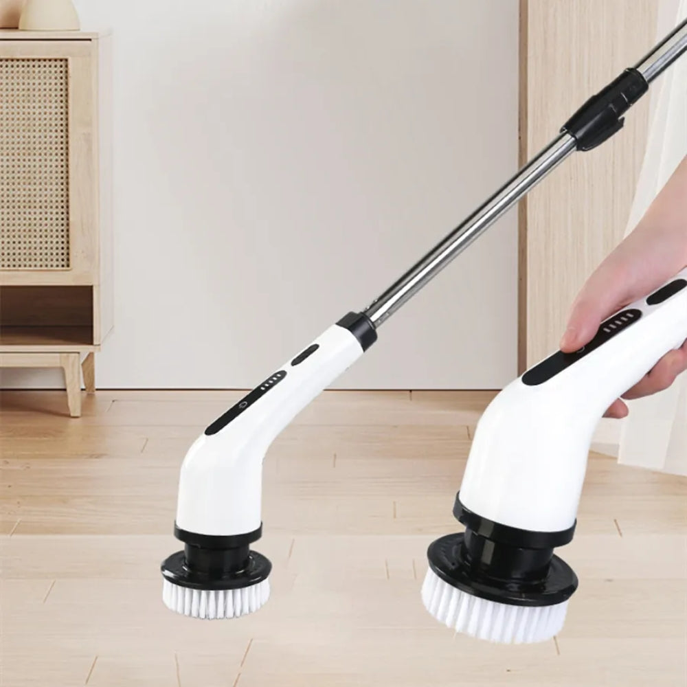 9 in 1 Cordless Rechargeable Electric Spin Scrubber Turbo Scrub Cleaning Brush