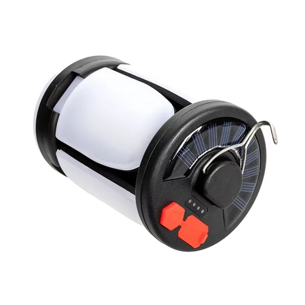 Solar LED Camping Lantern Rechargeable Power Bank Foldable Light Modes