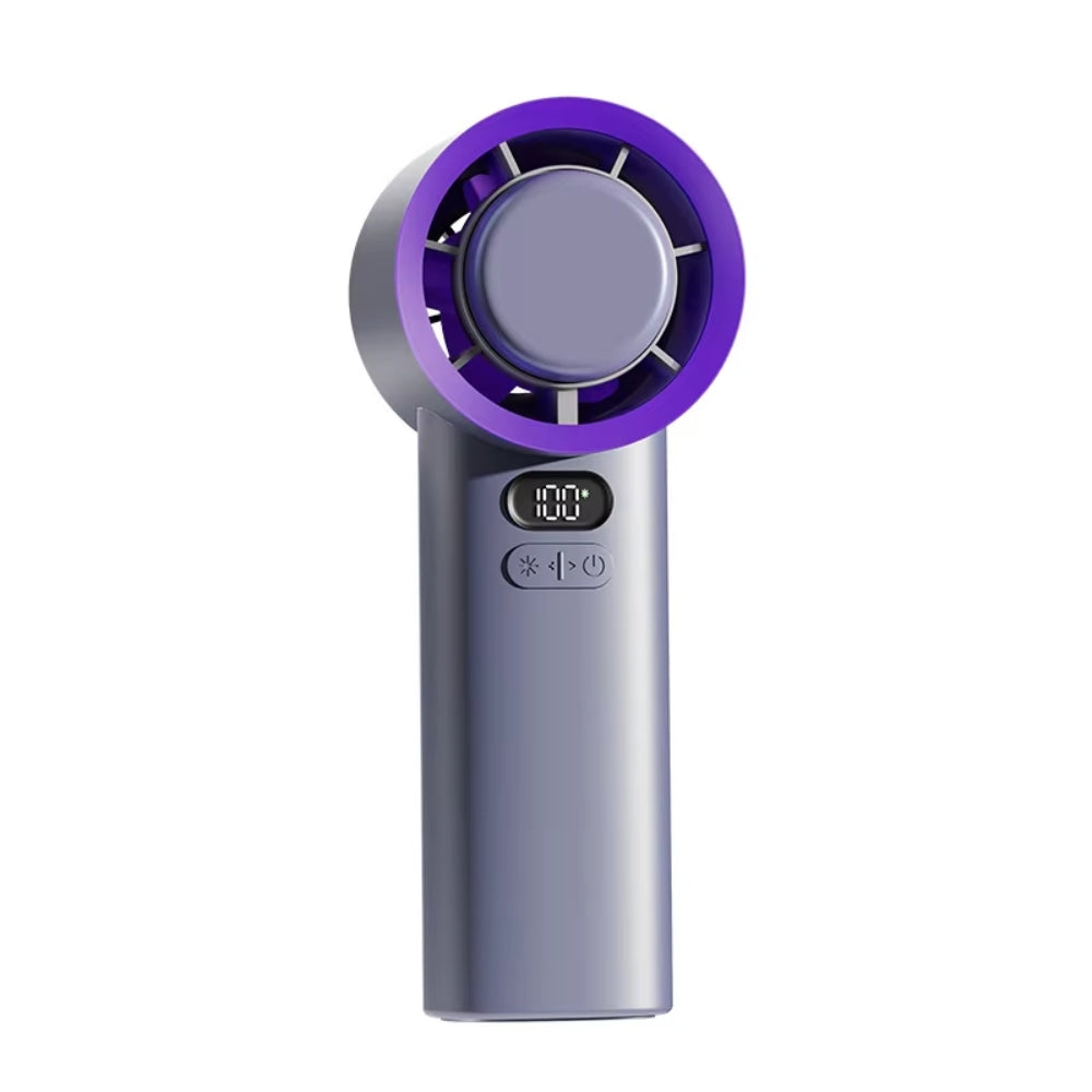 Portable Handheld Turbo Fan 100 Speed Rechargeable Mini Fan