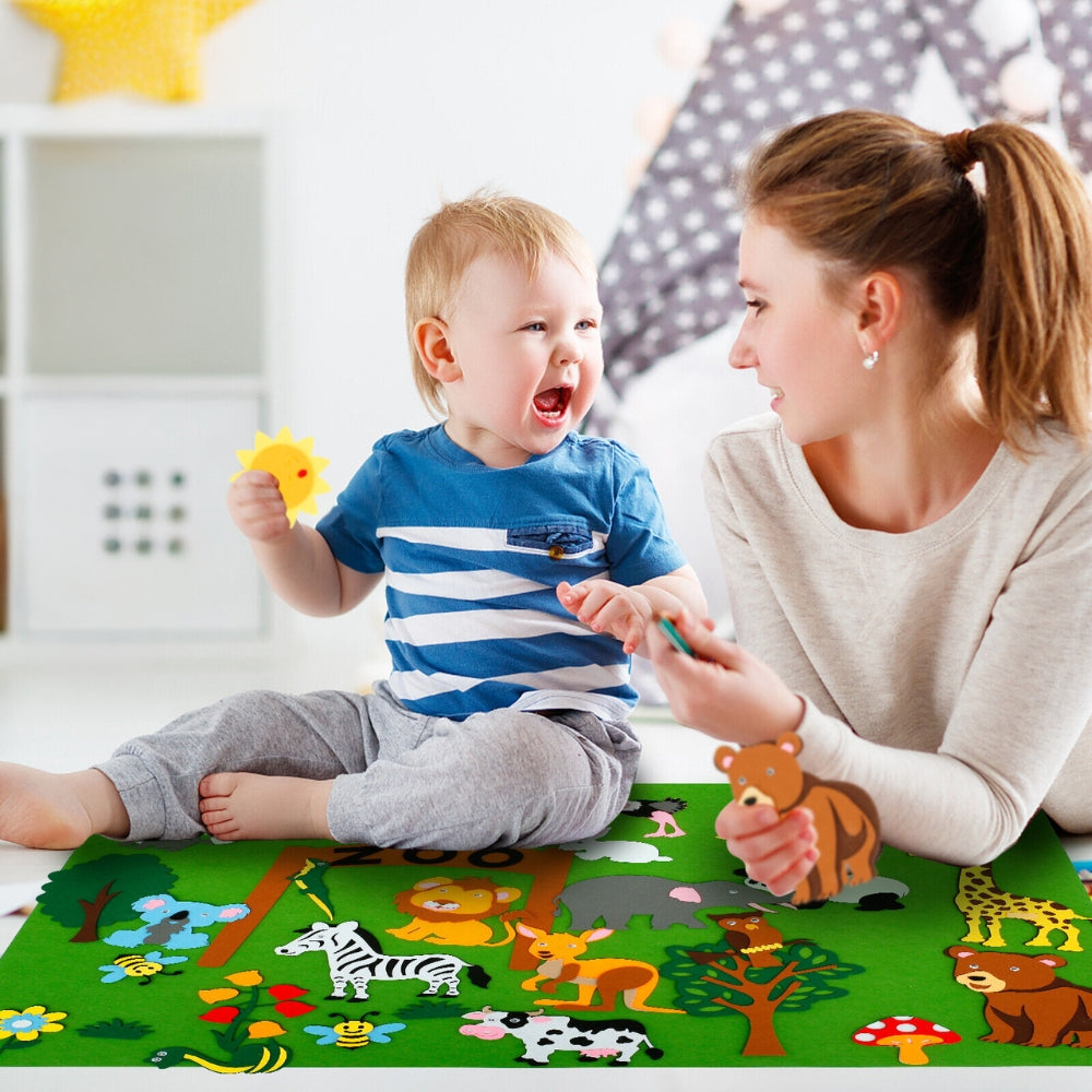 Children's Teaching Felt Board Farm Animals Story Set