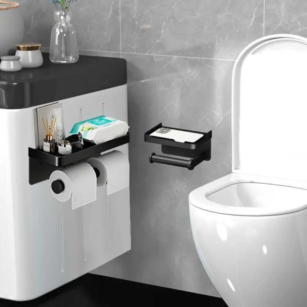 Aluminum Alloy Wall-Mounted Toilet Paper Holder