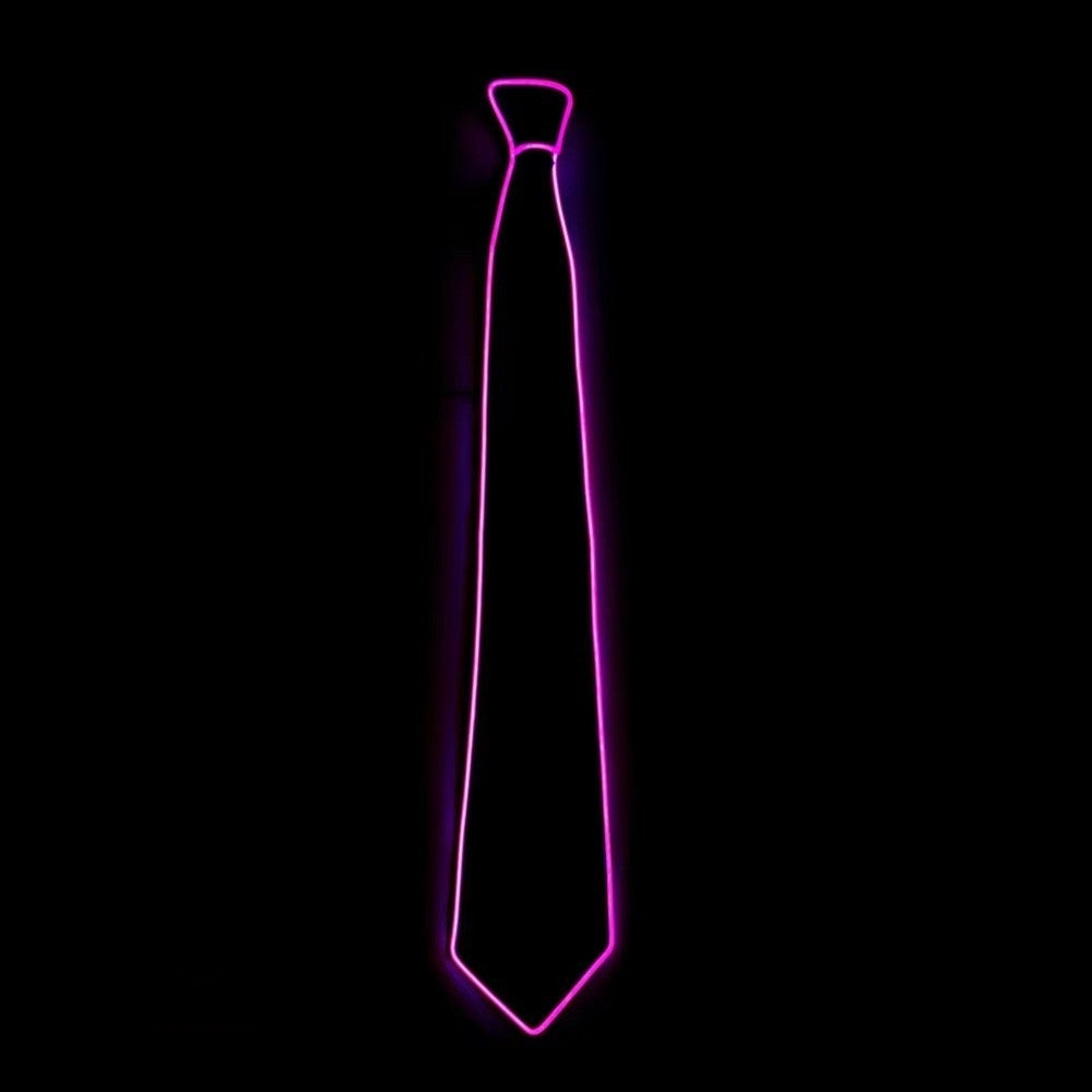 Men's LED Glowing Neon Tie Light-Up Party Accessory