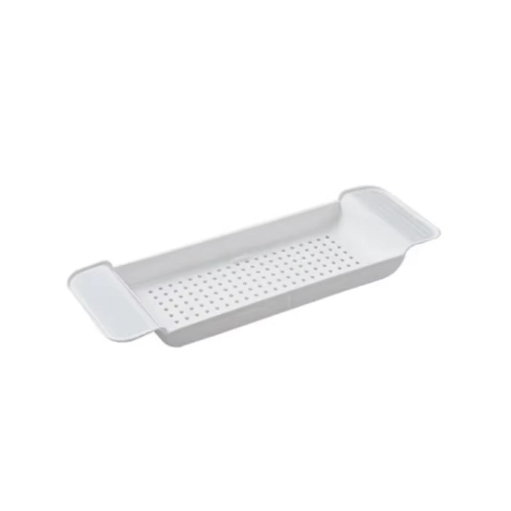 Retractable Bathtub and Kitchen Sink Storage Rack Shelf