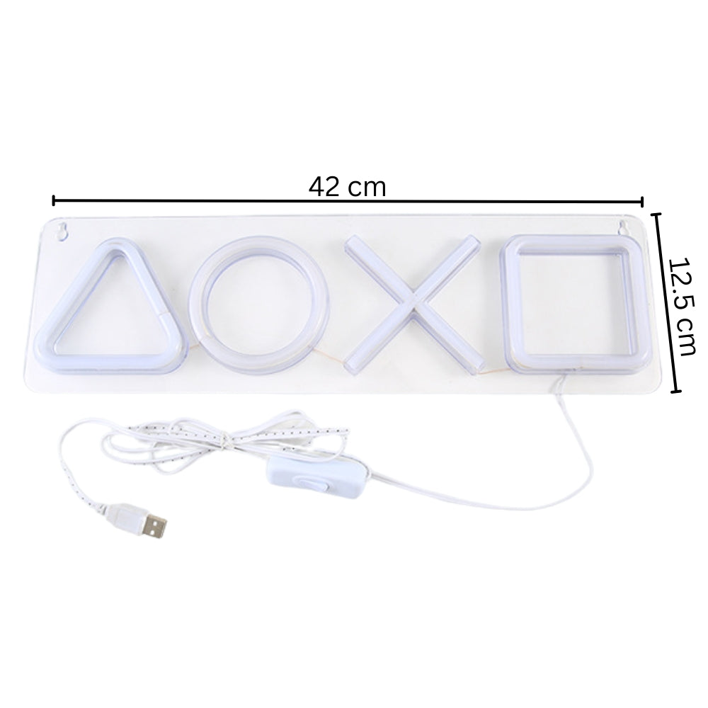 Custom Neon PS4 Game Icon Light LED Wall Sign for Room Decor