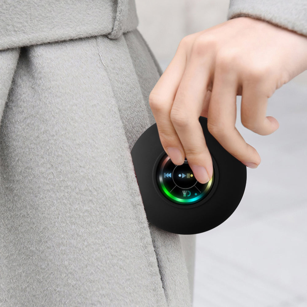 Portable Bluetooth Speaker with LED Waterproof Suction Cup Stereo Sound