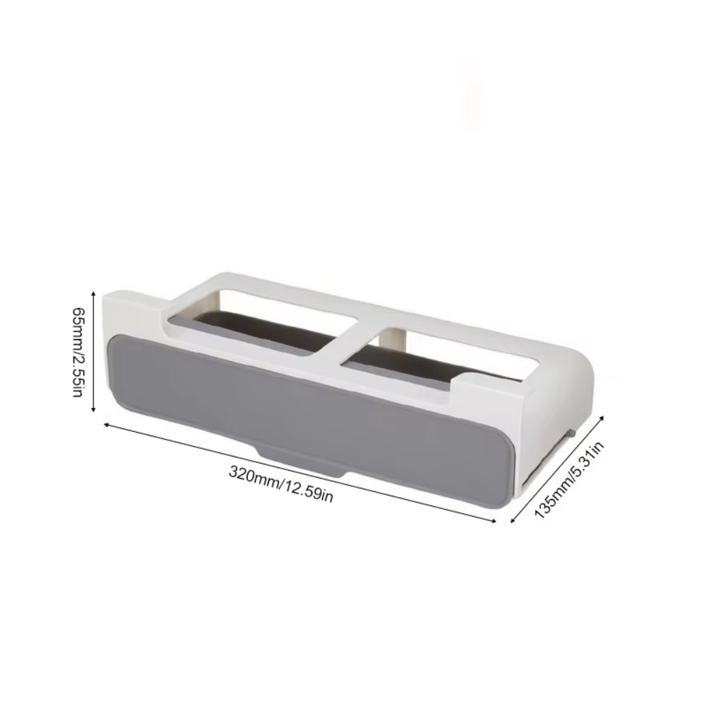Self-adhesive Wall-mounted Under-Shelf Seasoning Bottle Storage Rack Spice Organizer