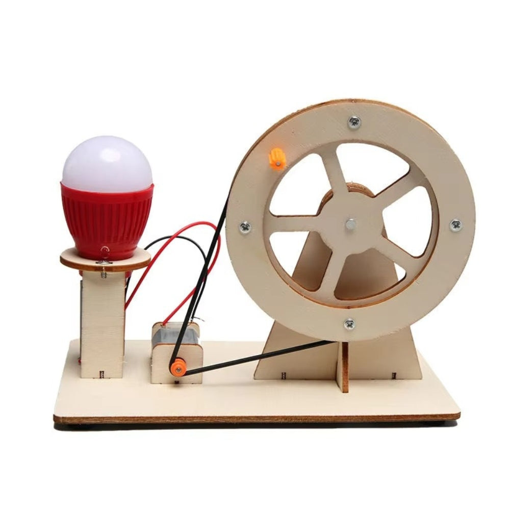 Hand Cranked DIY Generator Kit for Students and Kids