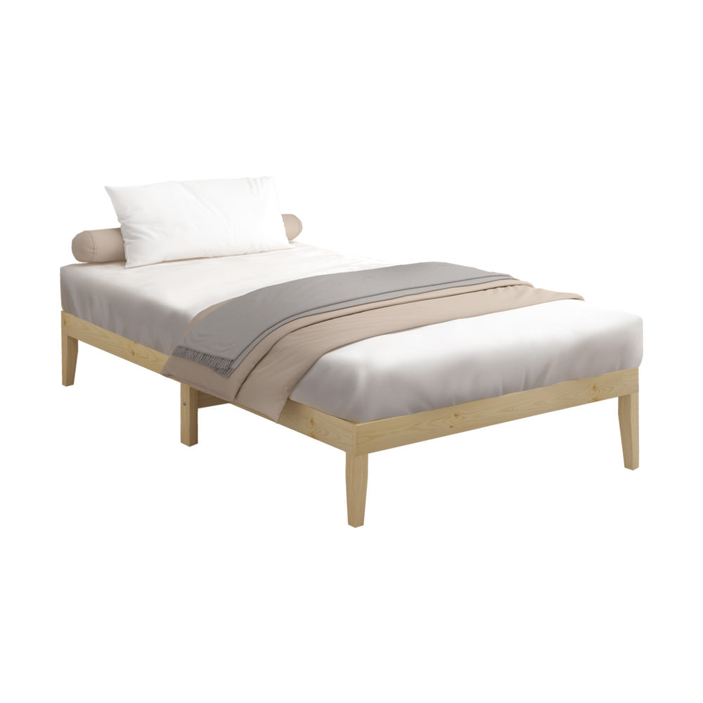 Single Bed Frame Pine Wood Base