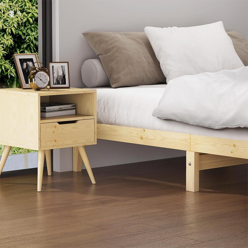 Single Bed Frame Pine Wood Base