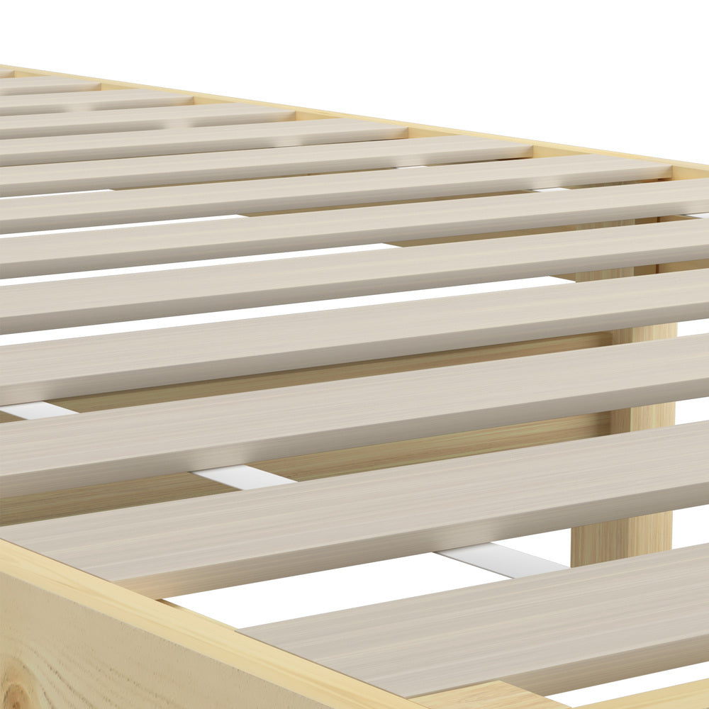 Single Bed Frame Pine Wood Base