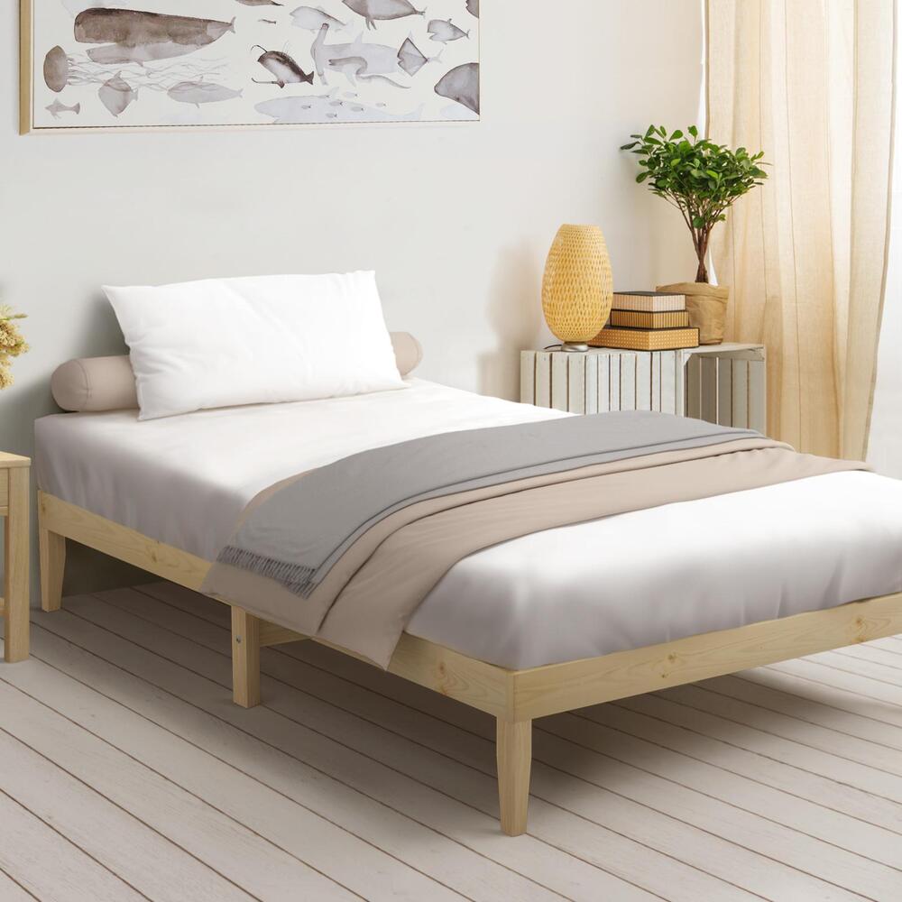 Single Bed Frame Pine Wood Base