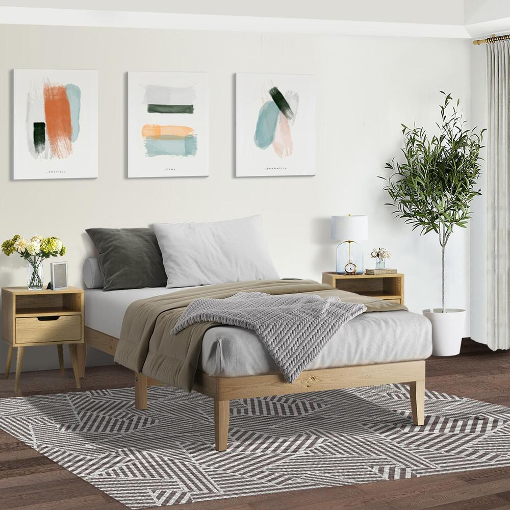 Single Bed Frame Pine Wood Base