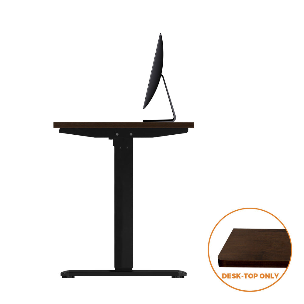Standing Desk Top with Drilled Hole Walnut  140x70cm